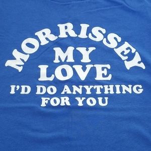 💙Morrissey Concert T-shirt Blue Small